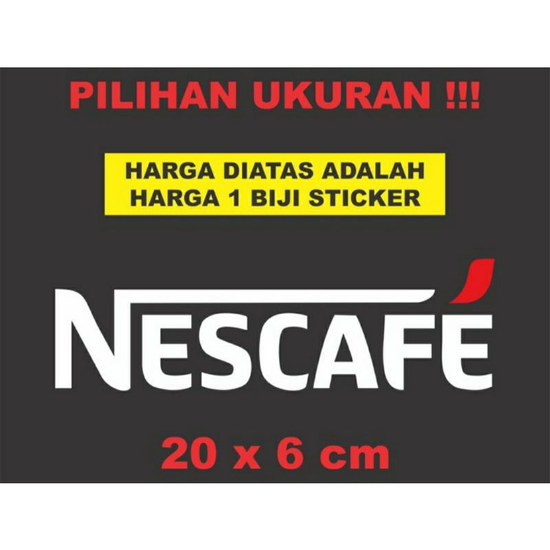 stiker NESCAFE viral all Motor