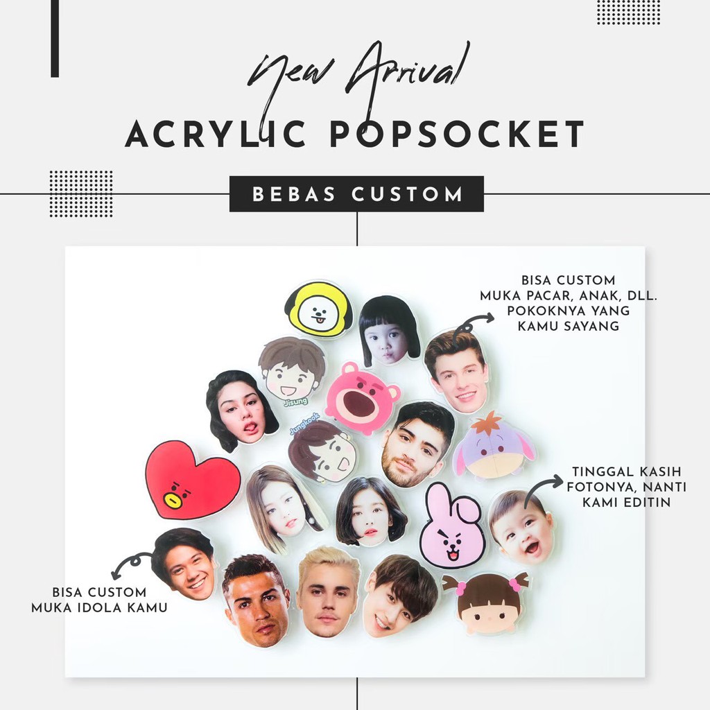 

Gyteshop Acrylic/Akrilik Popsocket Custom