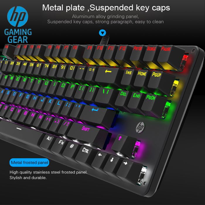 Keyboard Gaming HP GK200 - RGB Blue Switch TKL Mechanical Keyboard original