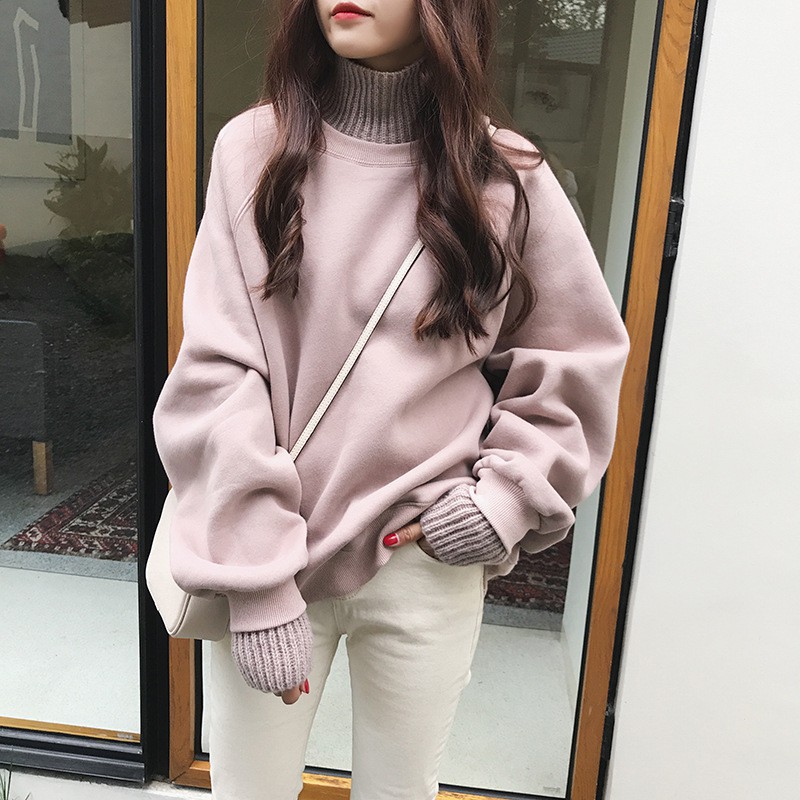  Baju  Atasan Wanita Lengan Panjang  Korea Sweater Rajut  