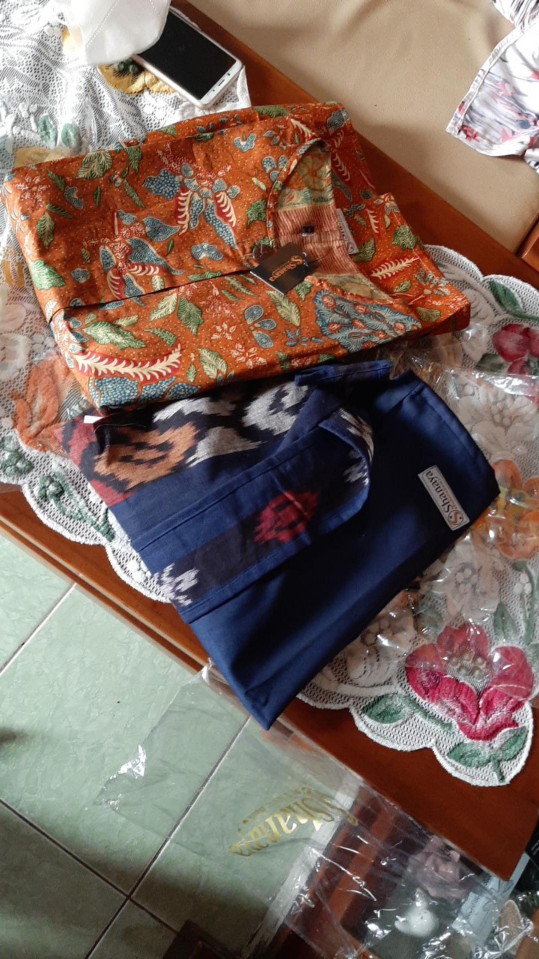 Shanaya Batik Tunik Tenun Kombinasi Toyobo Premium Mirea Size S M L Xl Xxl