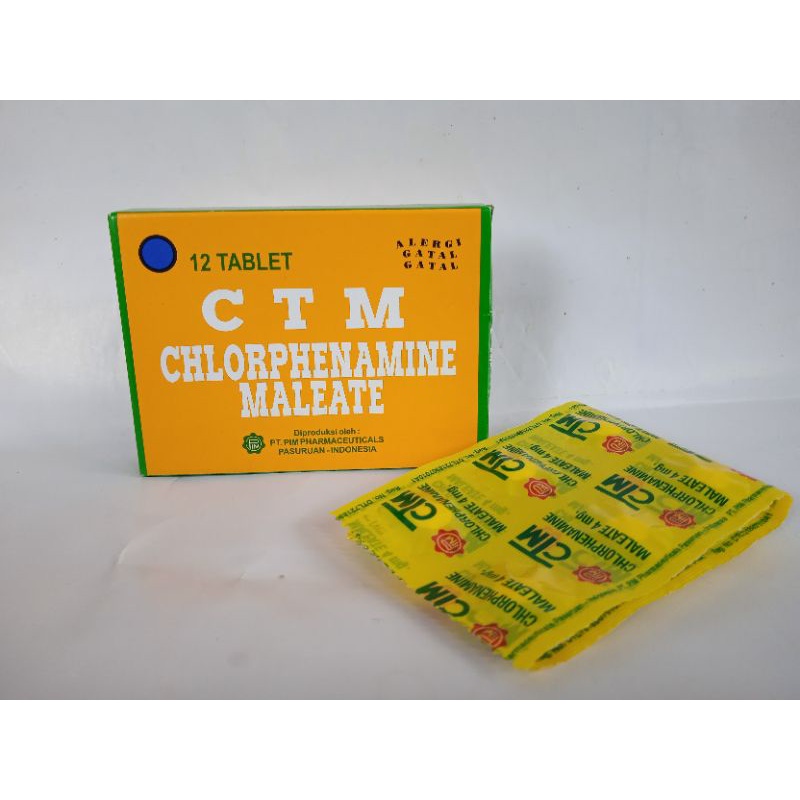 CTM Tablet Obat Alergi 12 Tablet