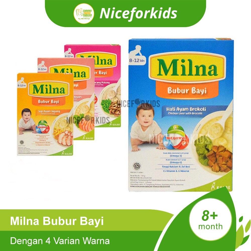 Milna Bubur Bayi Lanjutan 8 bulan + Bubur Bayi Instan 120 gram Shopee