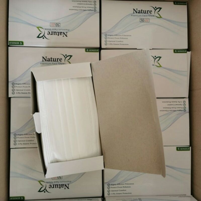 Nature/Medicov/Biovy Premium Face Mask 3 ply isi 50 | Masker Medis