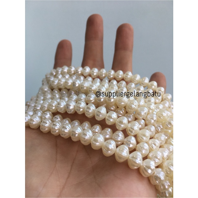 Mutiara Sintetis BAKPAO 8MM WHITE PEARL TULANG manik aksesoris PAYET