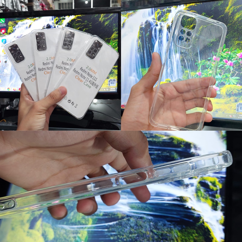 SoftCase OEM Transparan Xiaomi Redmi Note 11 11S 11 Pro 4G 5G 2022 Clear Ultra Thin TEBAL 2.0mm SUPER CLEAR
