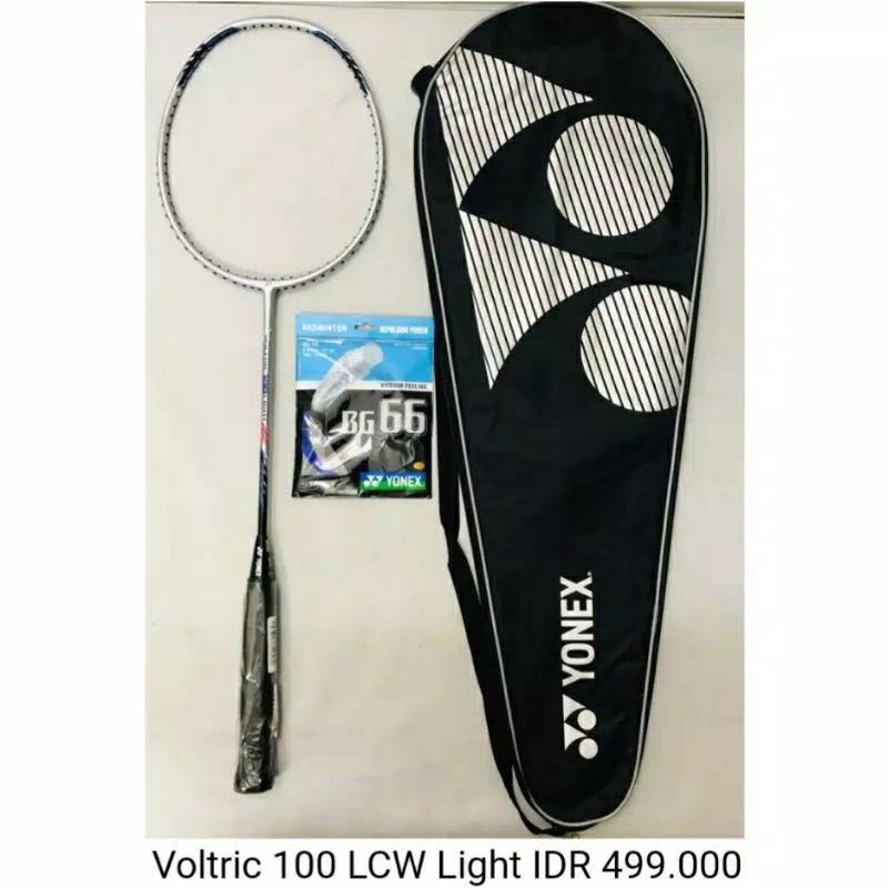 Raket Badminton YONEX VOLTRIC 200 LCW LIGHT + BG 66 100% ORIGINAL