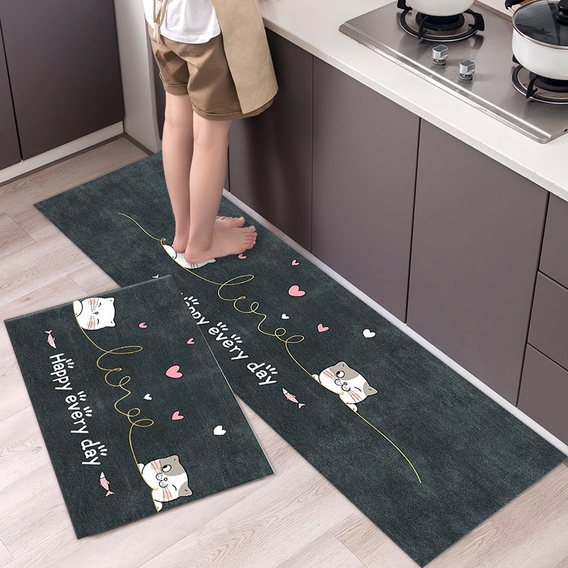 2in1 Kitchen Floor Mat / Keset Alas Lantai Rumah Dapur Anti Selip CMB