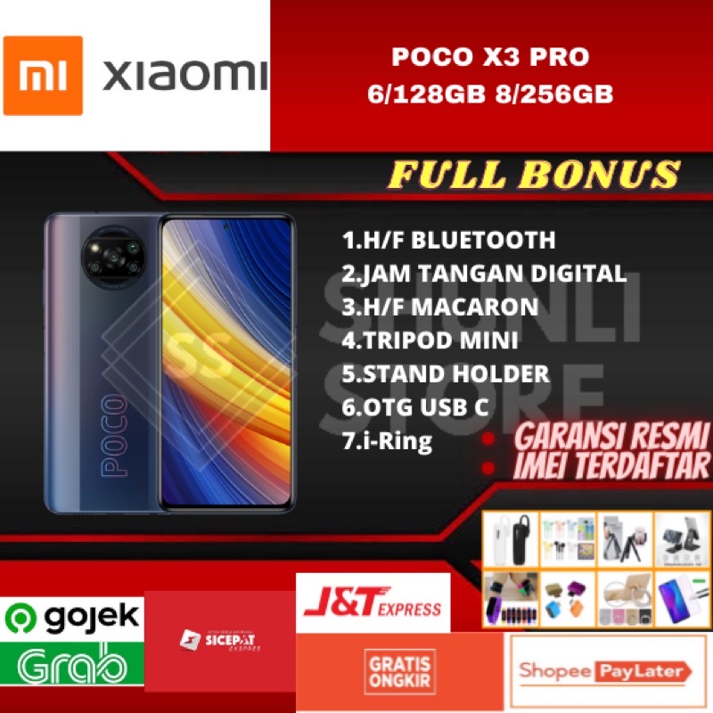 xiaomi poco x3 pro ram 6 128gb 8 256gb new 100  original garansi resmi