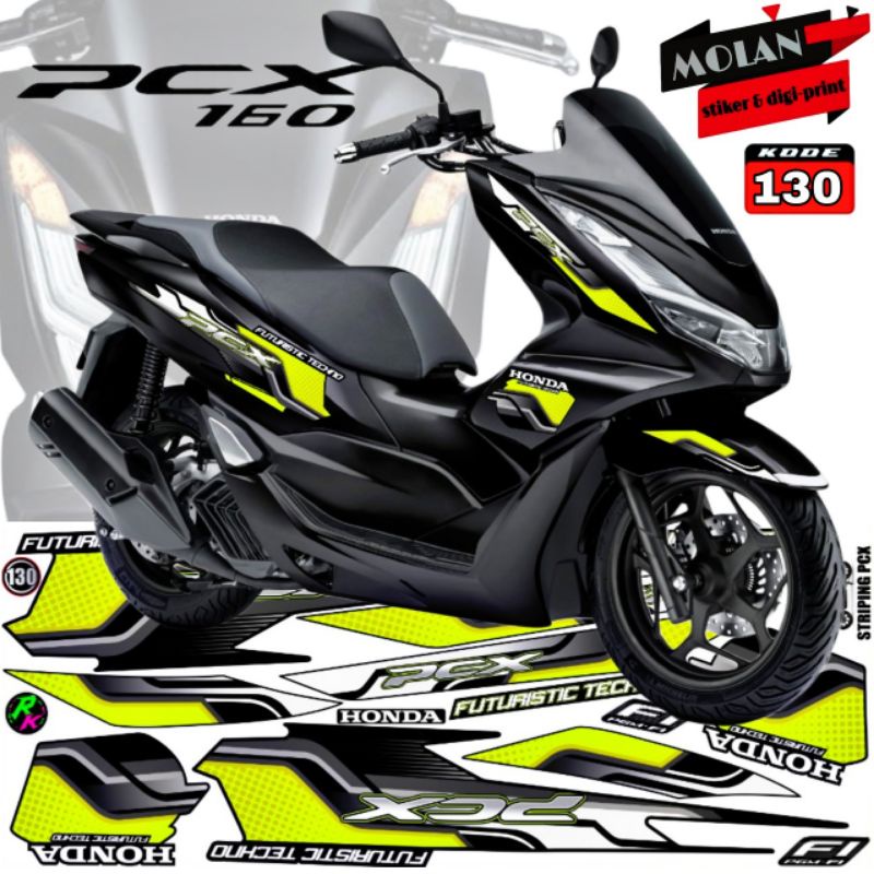 Decal Sticker Striping Variasi All New Honda PCX 160 - New PCX 160 2022 - PCX Hybrid - PCX CBS - Dec