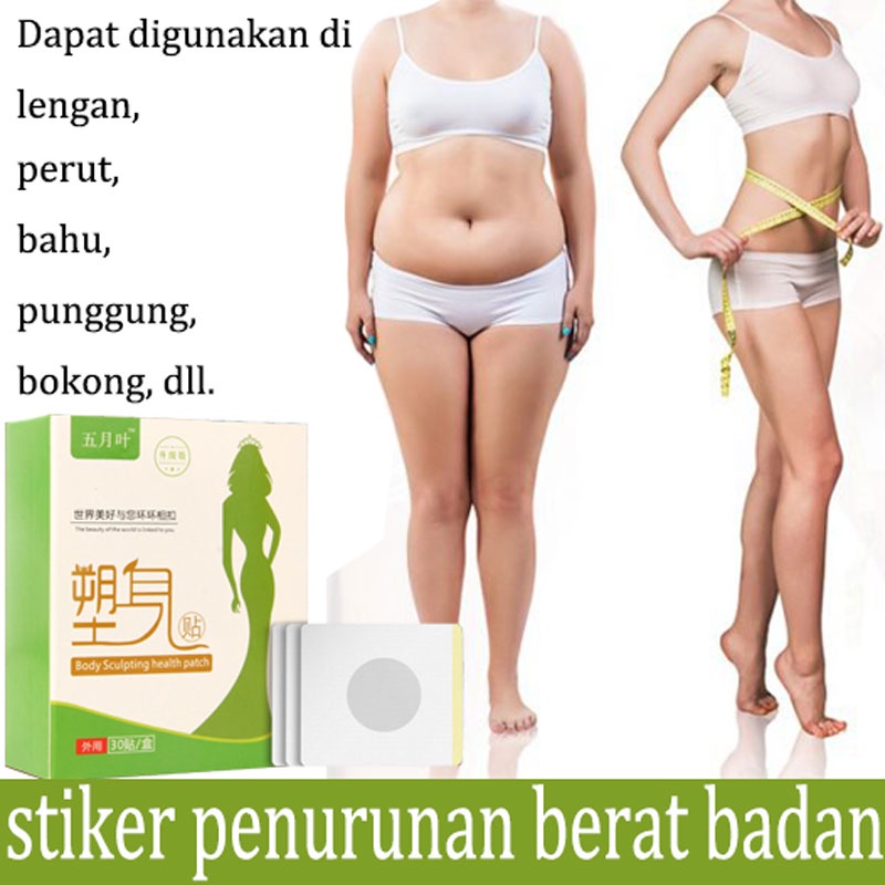 slim patch penurun berat badan pelangsing herbal alami teh detox pelangsing Sehat tanpa efek samping stiker pelangsing 30 buah/kotak