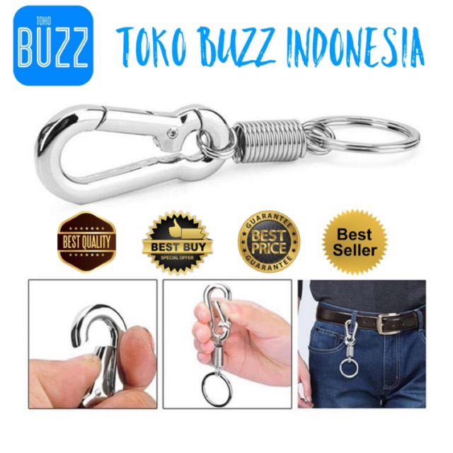 GANTUNGAN KUNCI GANTUNGAN STAINLESS GANTUNGAN CLIP Mobil Motor Rumah Belt Clip Stainless Steel