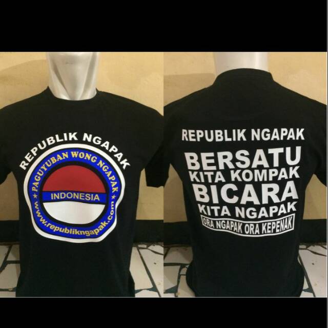 Baju Tshirt Kaos Ngapak republik ngapak kaos kekinian