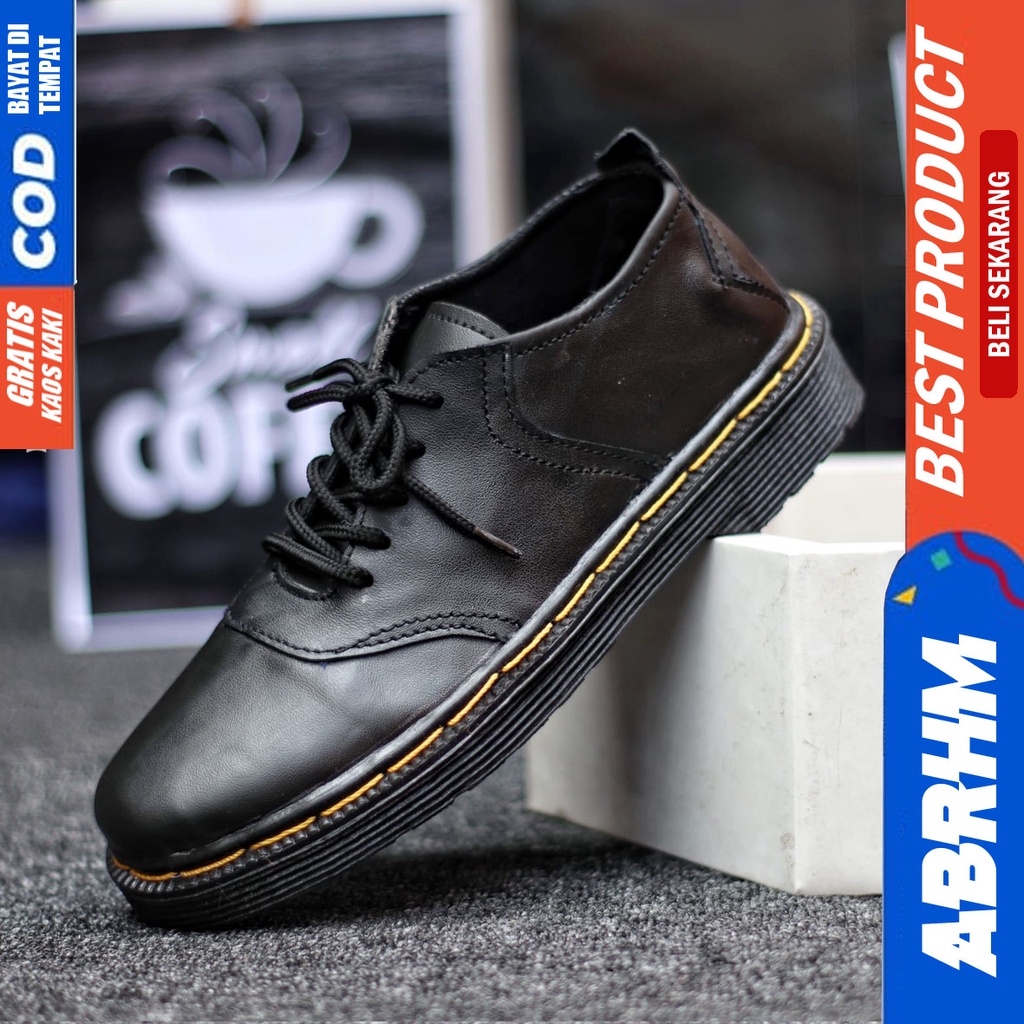 Abrhm Docc - Sepatu Formal Pria Pantofel Kulit Asli