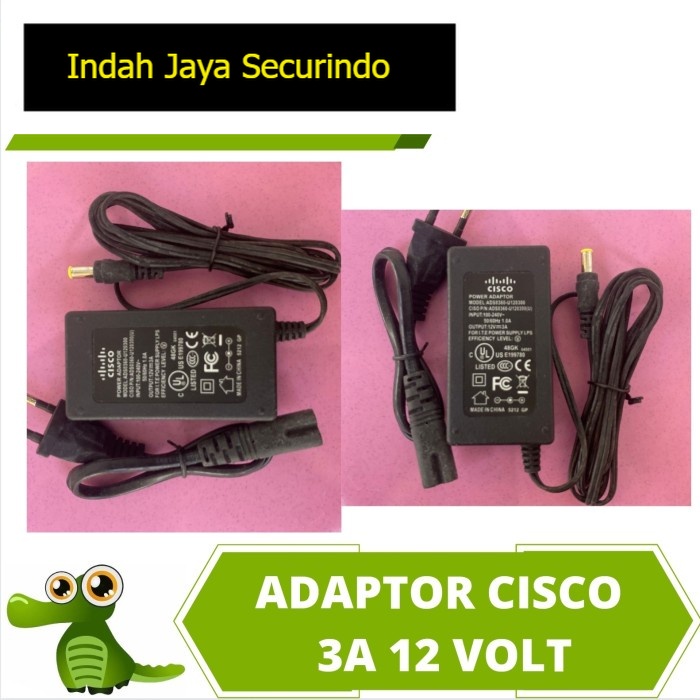 ADAPTOR 12V 3A CISCO ORIGINAL 12 VOLT 3 AMPER MURNI Paling Murah