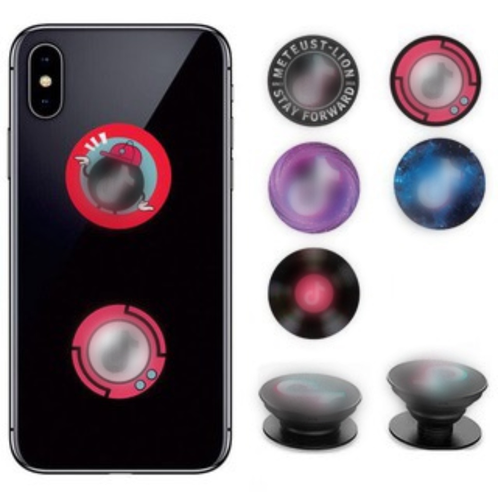 DF VZ149 Popsocket Tik Tok Popsocket PVC Motif Tik Tok Aksesoris HP Unik Aksesoris TikTok HP