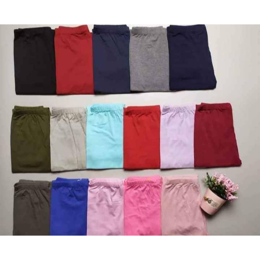 Celana Legging Anak Perempuan Polos Ukuran S Untuk Usia 2-3 Tahun Bisa Pilih Warna