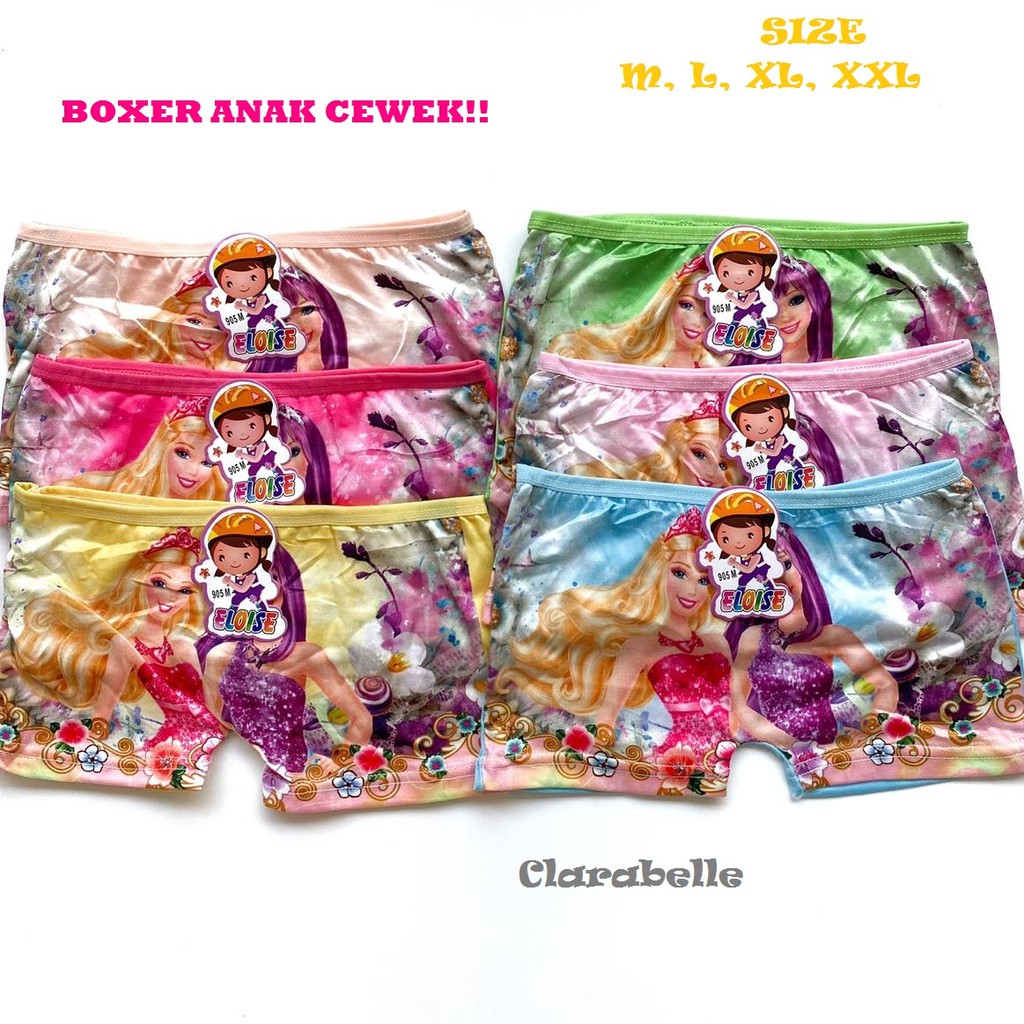 Celana Dalam Anak PEREMPUAN Model BOXER CD Happy Girl Anak cewek