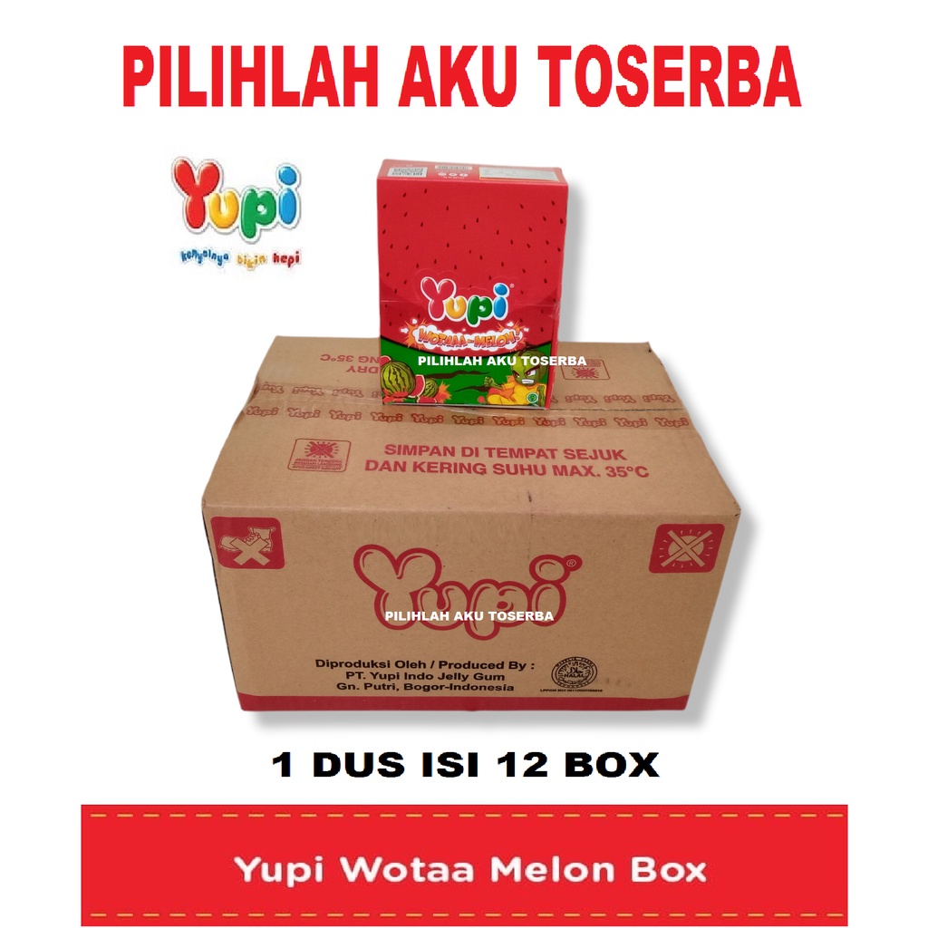 YUPI WOTAAA MELON BOX - (HARGA 1 DUS ISI 12 BOX)