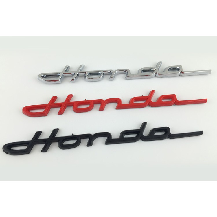 1 piece Stiker Emblem / Badge Motif Logo Honda untuk Bagasi Belakang Mobil Honda