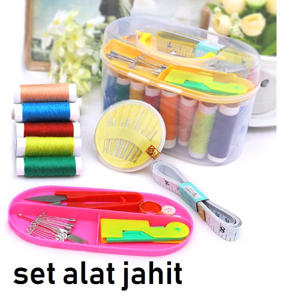 SET ALAT JAHIT / set benang jarum jahit / kemasan kotak