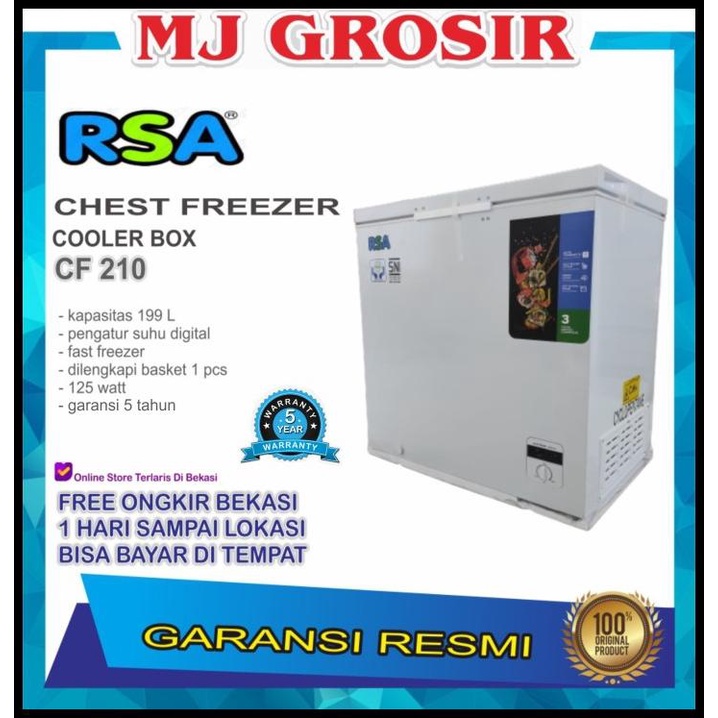 RSA CF 210 CHEST FREEZER BOX 200 L LEMARI PEMBEKU 200 LITER