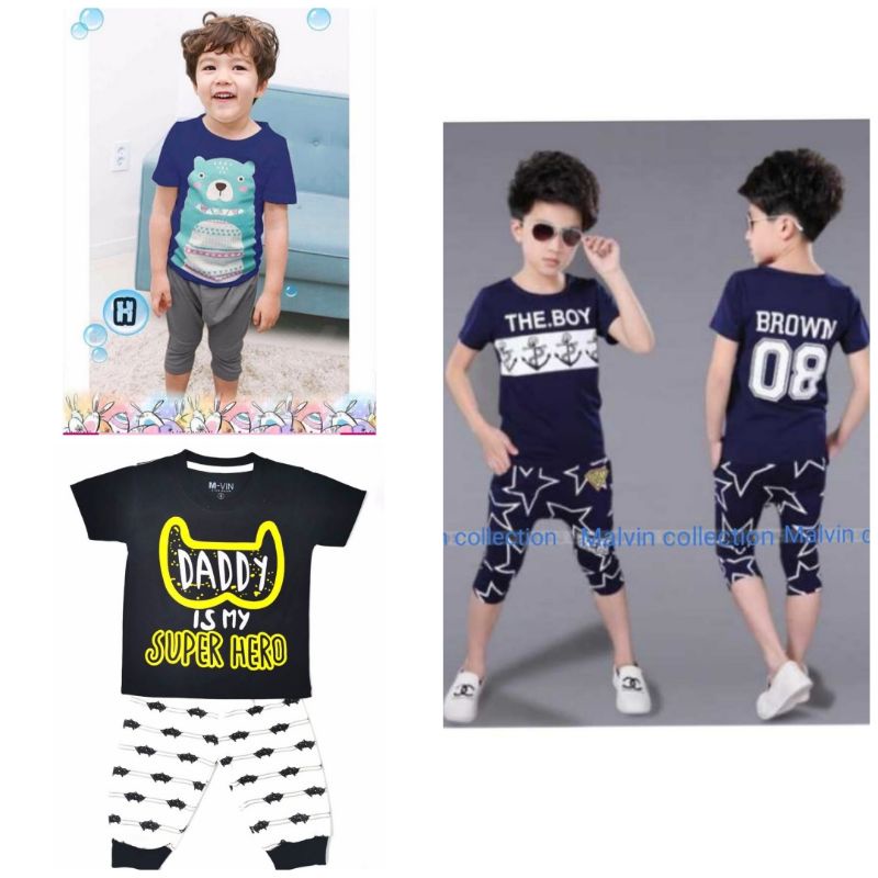 Setelan Anak Beruang - Baju Anak Celana Joger - Baju Anak Laki laki 1-9Tahun MVIN