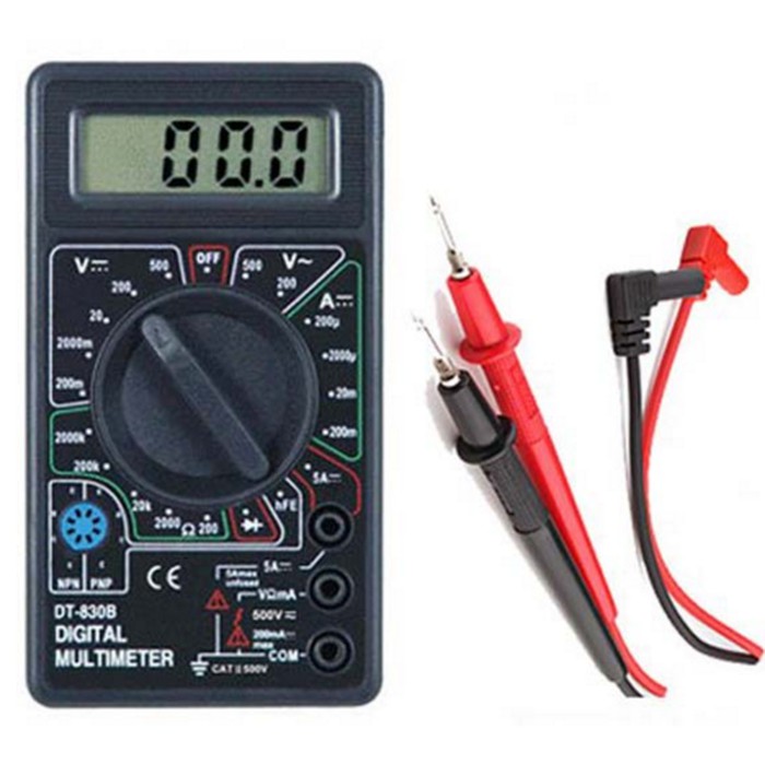 Multitester Digital DT830B avometer digital DT 830B Multimeter Alat ukur Listrik DC AC tester Multi Meter