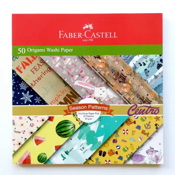 

1 Pack Kertas Origami Motif Warna Warni FABER CASTELL