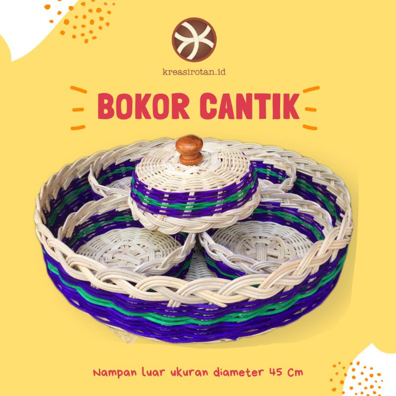 Bokor Bali, Sodan Rotan Ukuran Diameter 41 Cm