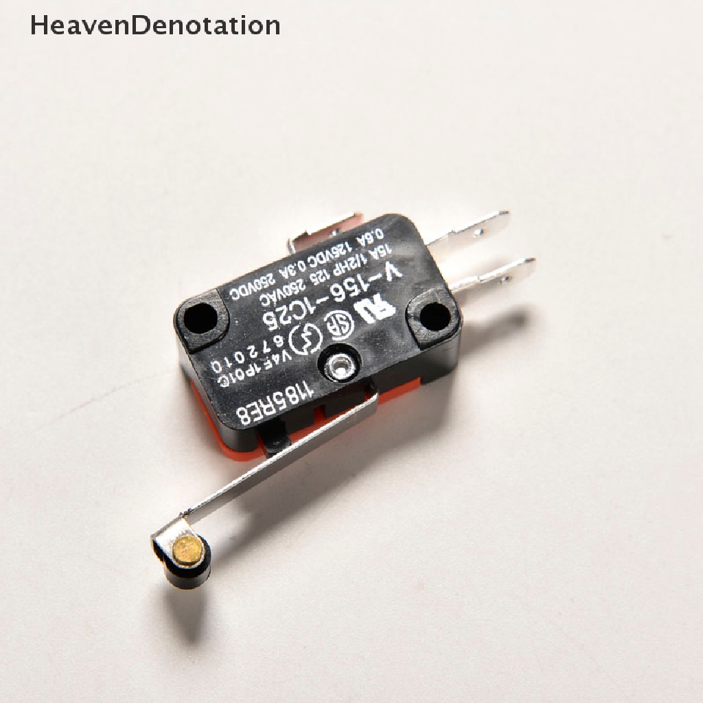 1pc Saklar Mikro Spdt Engsel Roller Lever 15a V-156-1C25