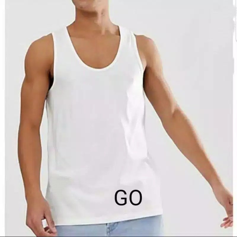 gof KAOS SINGLET SWAN By RIDER Pria Pakaian Dalam/Singlet Cowok Tanpa Lengan Size 38-42