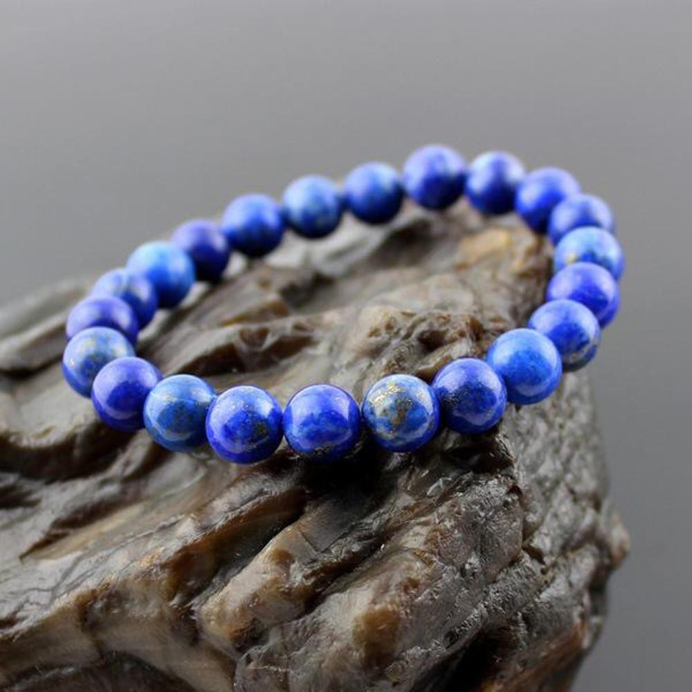 [Bayar di Tempat] GELANG BATU LAPIS LAZULI ASLI NATURAL