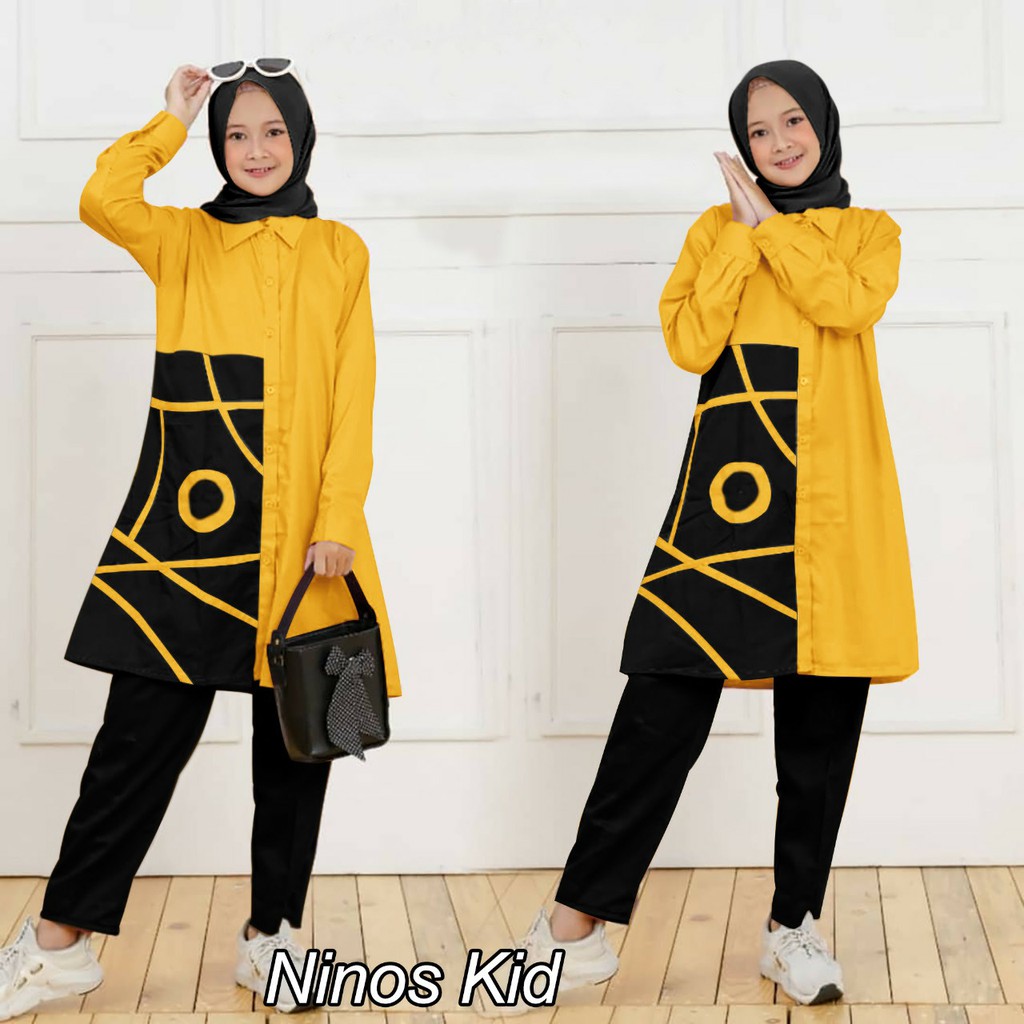 AS FASHION-REALPICT-US-SETELAN BAJU DAN CELANA ANAK PEREMPUAN-SET OOTD ANAK-STELAN TUNIK ANAK