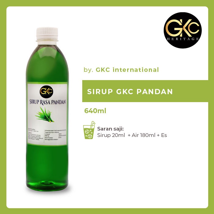 

Sirup Minuman GKC "Rasa Pandan" 640ml