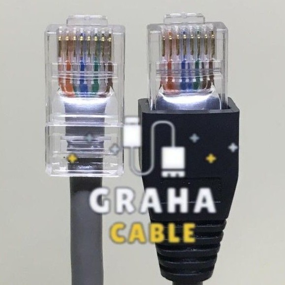 Kabel LAN Cat 5e + Pin RJ45 2Meter