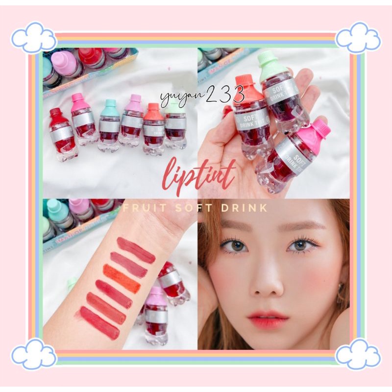 PROMO ECER!!!LIP TINT SOFT DRINK GALON/COCA COLA TINT IMAN OF NOBLE 7041/7047A