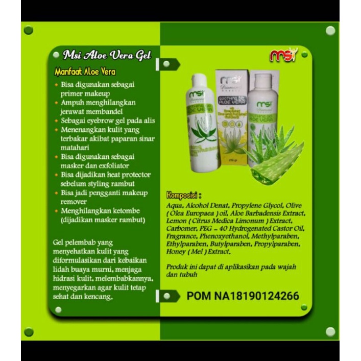 Aloe Vera Gel 250ml Shopee Indonesia