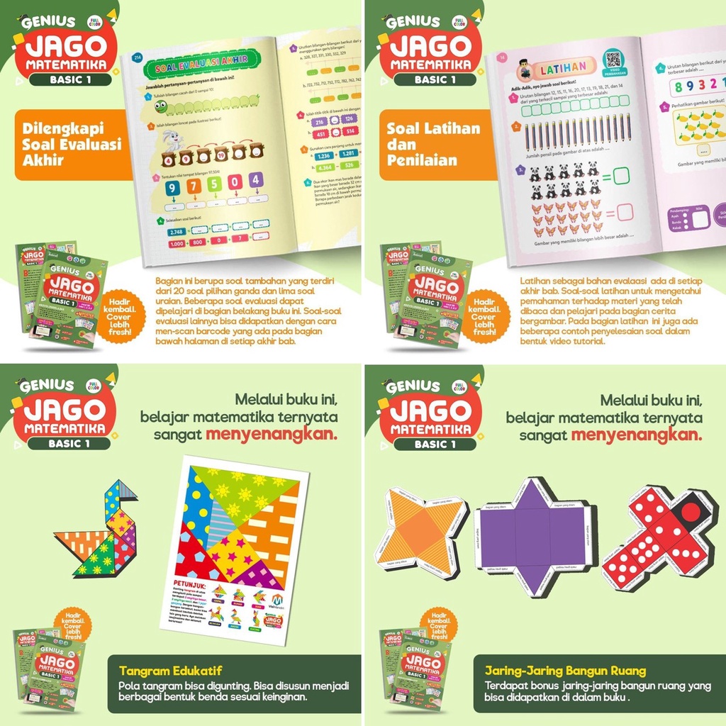 Ziyad Books Paket Genius Jago Matematika Basic Buku Tambahan Belajar Anak-3