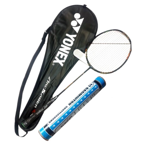 1 Pcs  Raket Yonex SUPER QUALITY + KOK Badminton + 1 Pcs TAS Raket // Andesta Corp