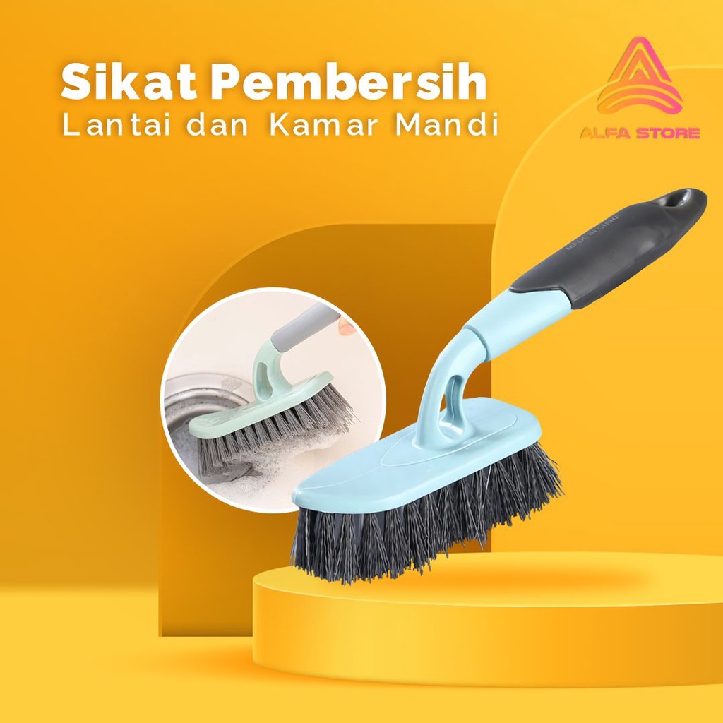 Sikat Lantai Dapur Pembersih Toilet Dinding Kamar Mandi With Handle