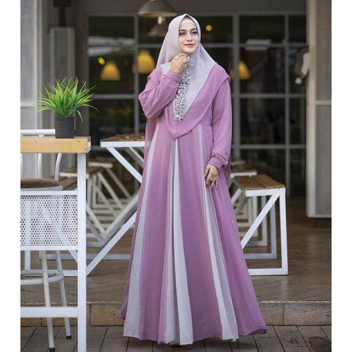 Baju Muslim Wanita Gamis Syari Pesta Maxi Dres KANAYA cERUTY TerBaru