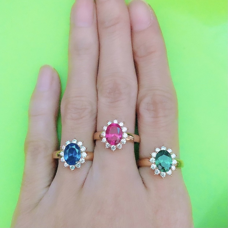 Cincin Batu Warna Oval UBS 12