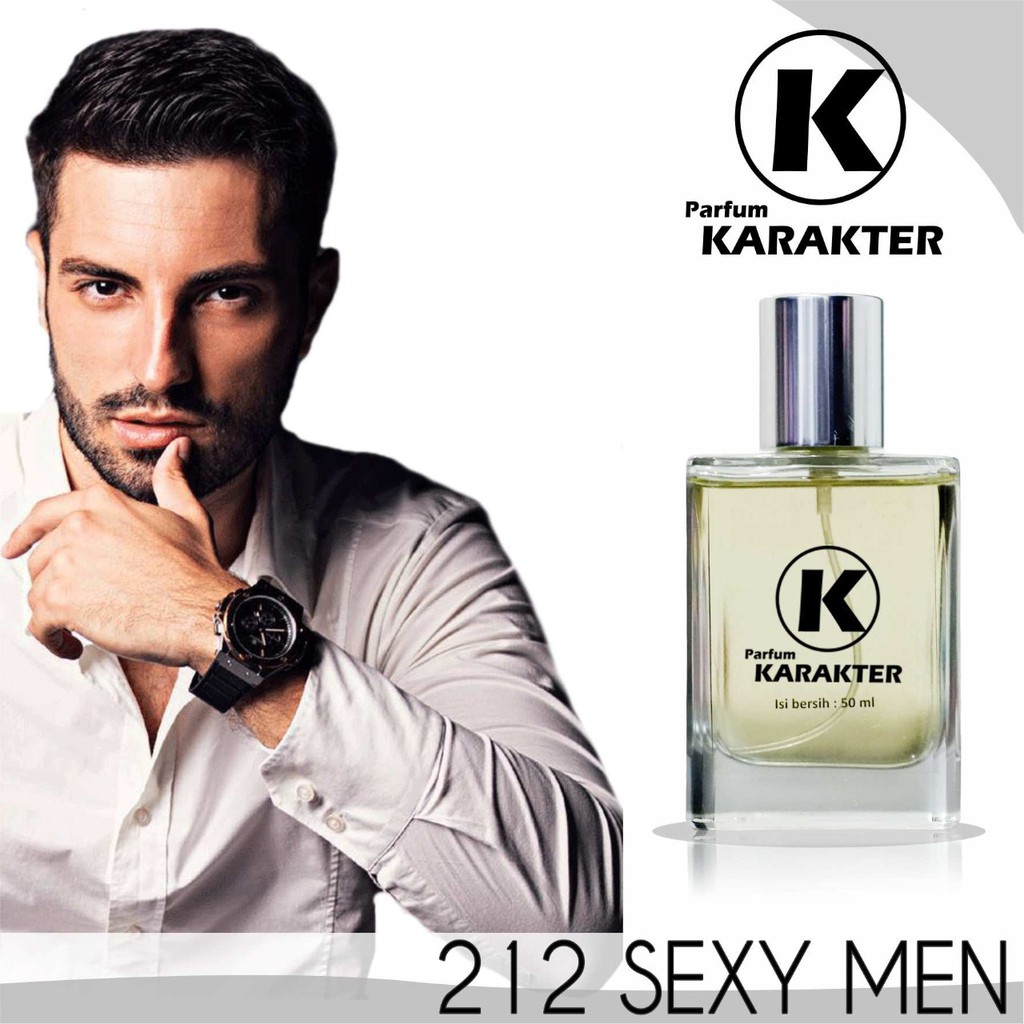 Bisa Cod | Parfum Cowok 212  Sexy Man  Bibit Parfum Import Wangi &amp; Tahan Lama  Kemasan 50ml