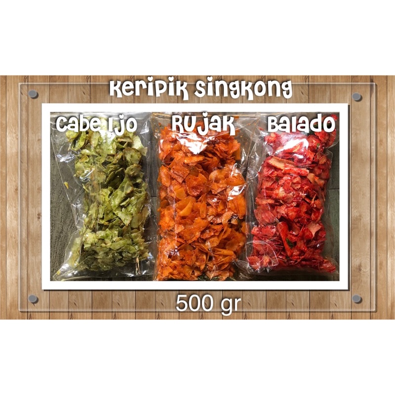 

Keripik Singkong Daun Jeruk Balado / Rujak 500 gr