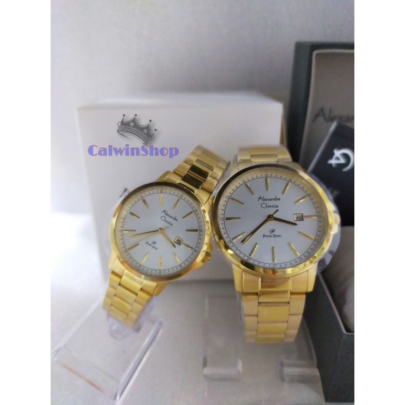 (Bisa satuan) Alexandre Christie 1014MD / LD Jam tangan Couple / AC 1014 MD / LD