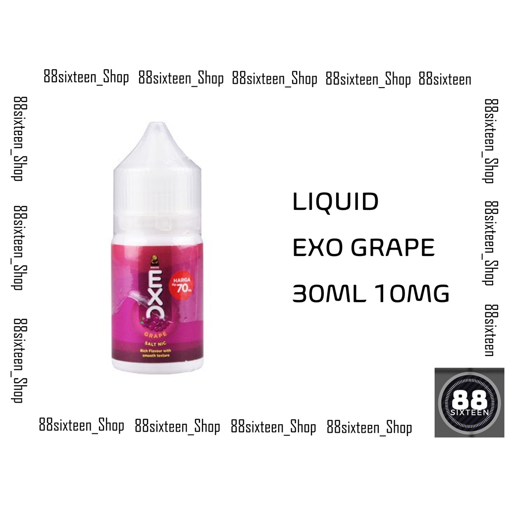 LIQUID 30ML EXO GRAPE RASA ANGGUR 10ML