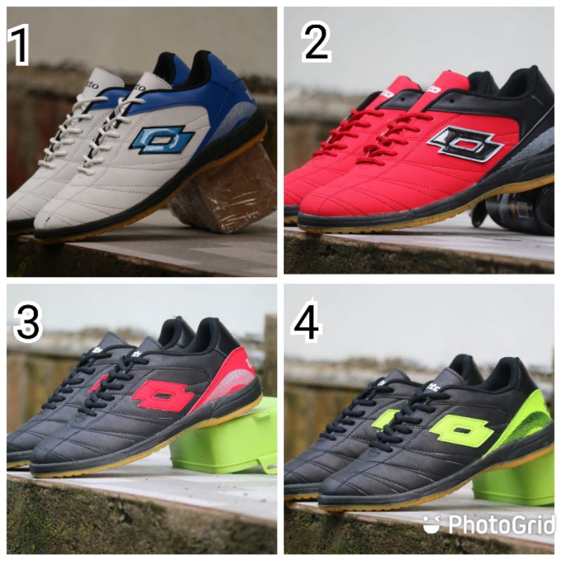 Sepatu futsal lotto premium outsol karet/sepatu olahraga pria