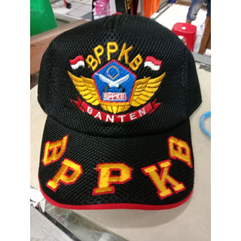 topi ormas bppkb bahan jaring