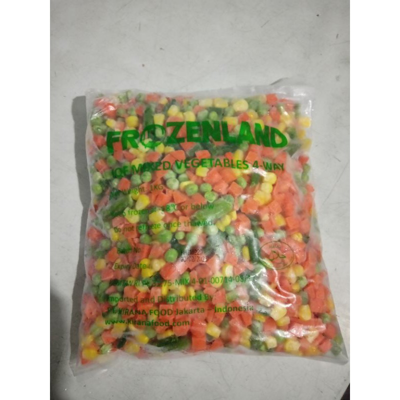 

Mix vegetables 1kg